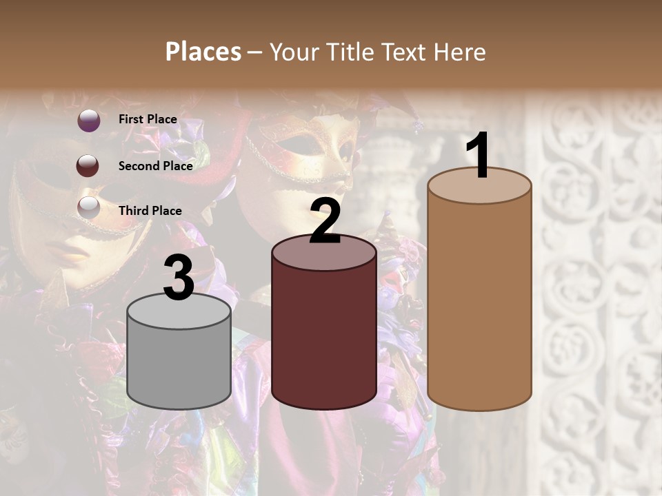 A Couple Of People That Are Wearing Masks PowerPoint Template