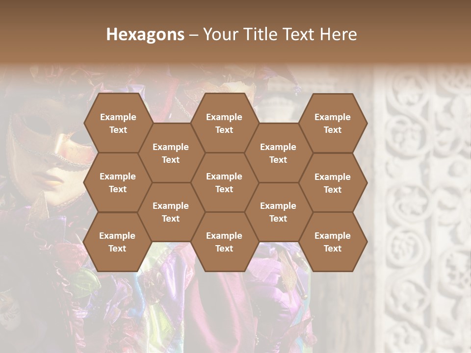 A Couple Of People That Are Wearing Masks PowerPoint Template