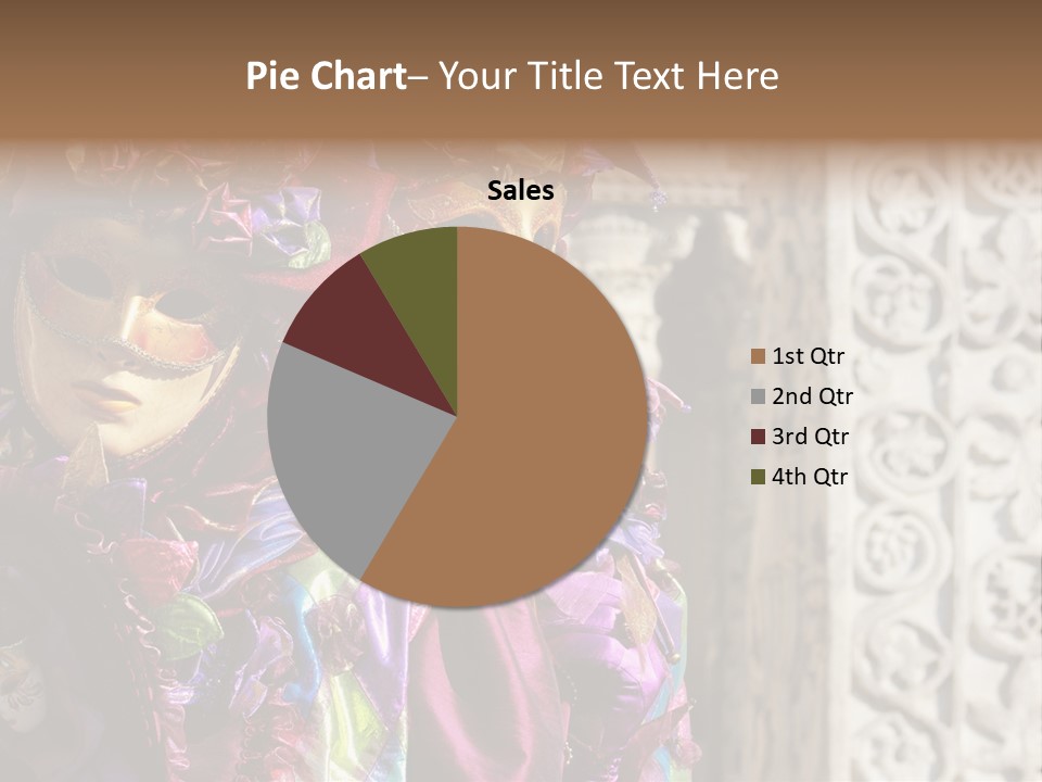 A Couple Of People That Are Wearing Masks PowerPoint Template