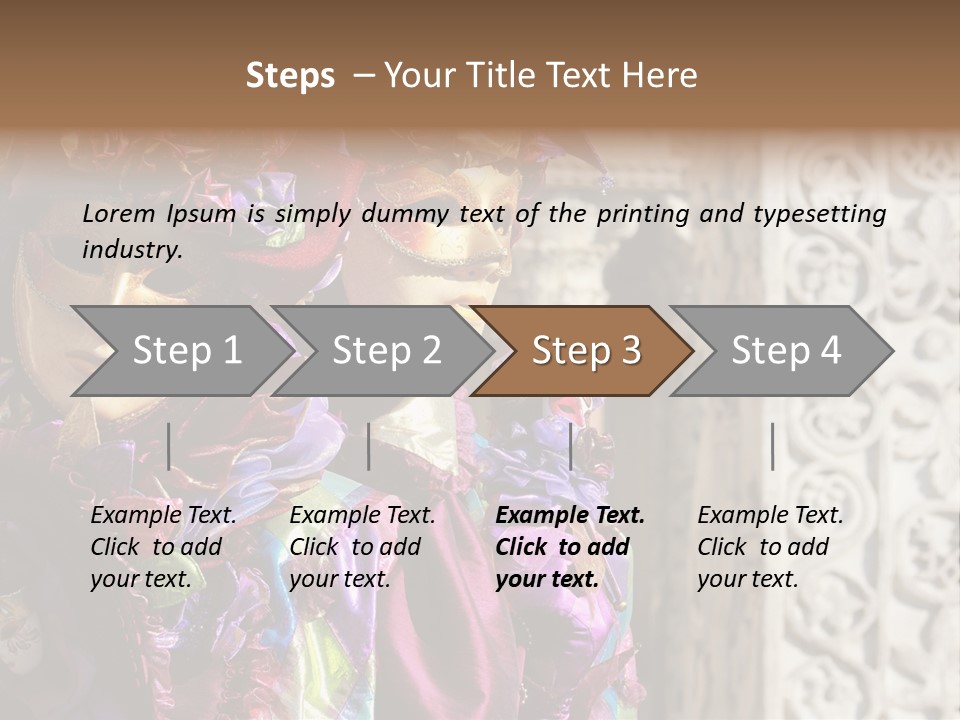 A Couple Of People That Are Wearing Masks PowerPoint Template