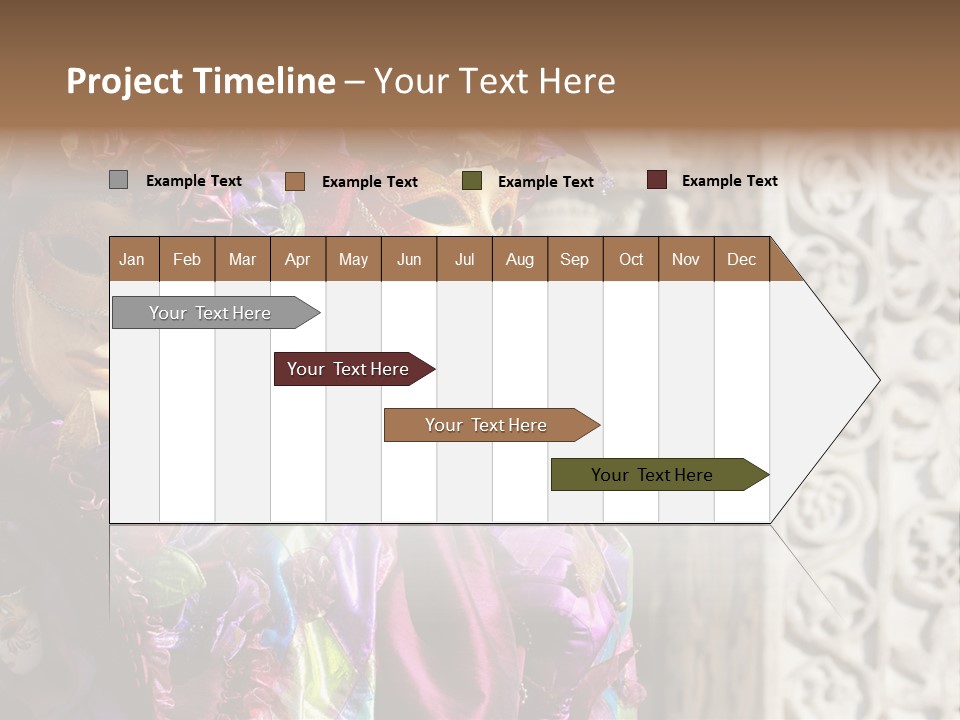 A Couple Of People That Are Wearing Masks PowerPoint Template