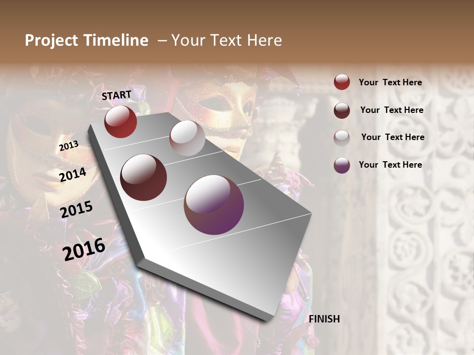 A Couple Of People That Are Wearing Masks PowerPoint Template
