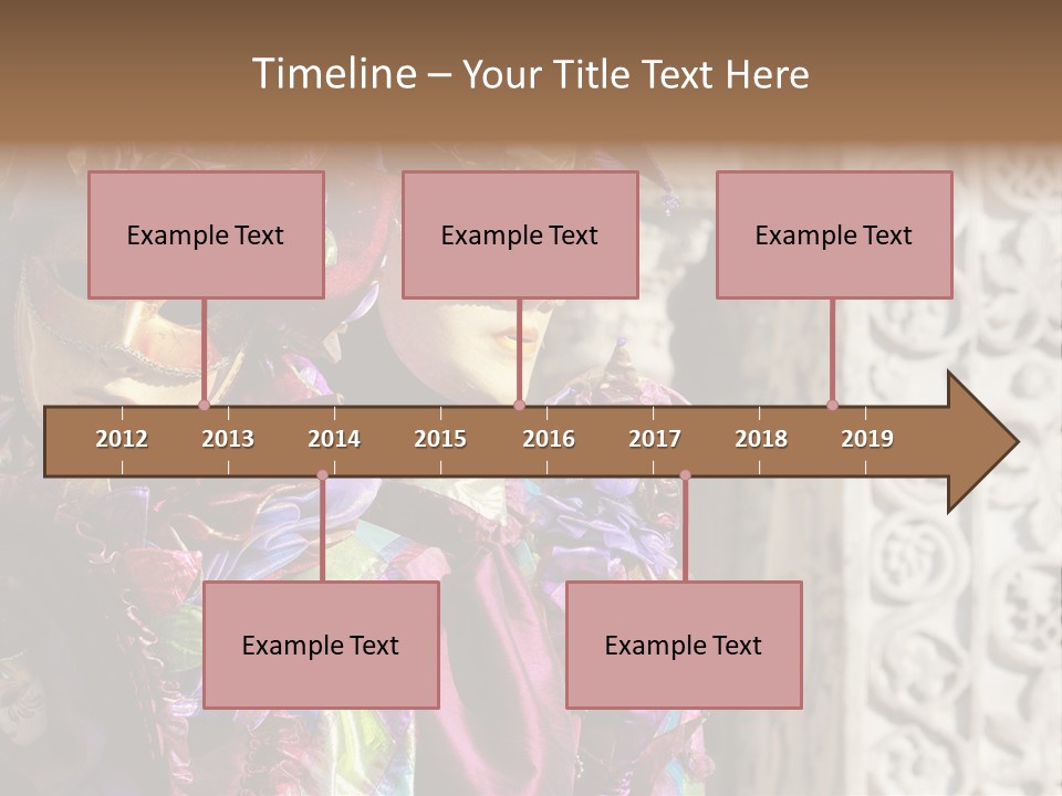 A Couple Of People That Are Wearing Masks PowerPoint Template