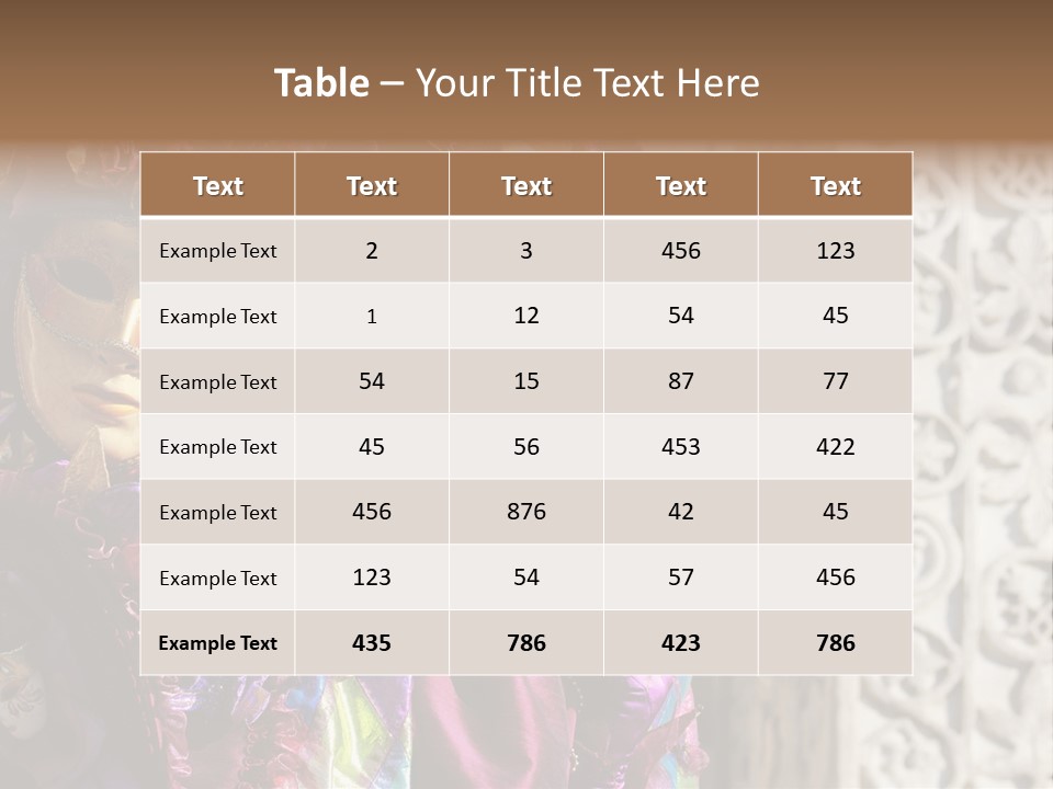 A Couple Of People That Are Wearing Masks PowerPoint Template