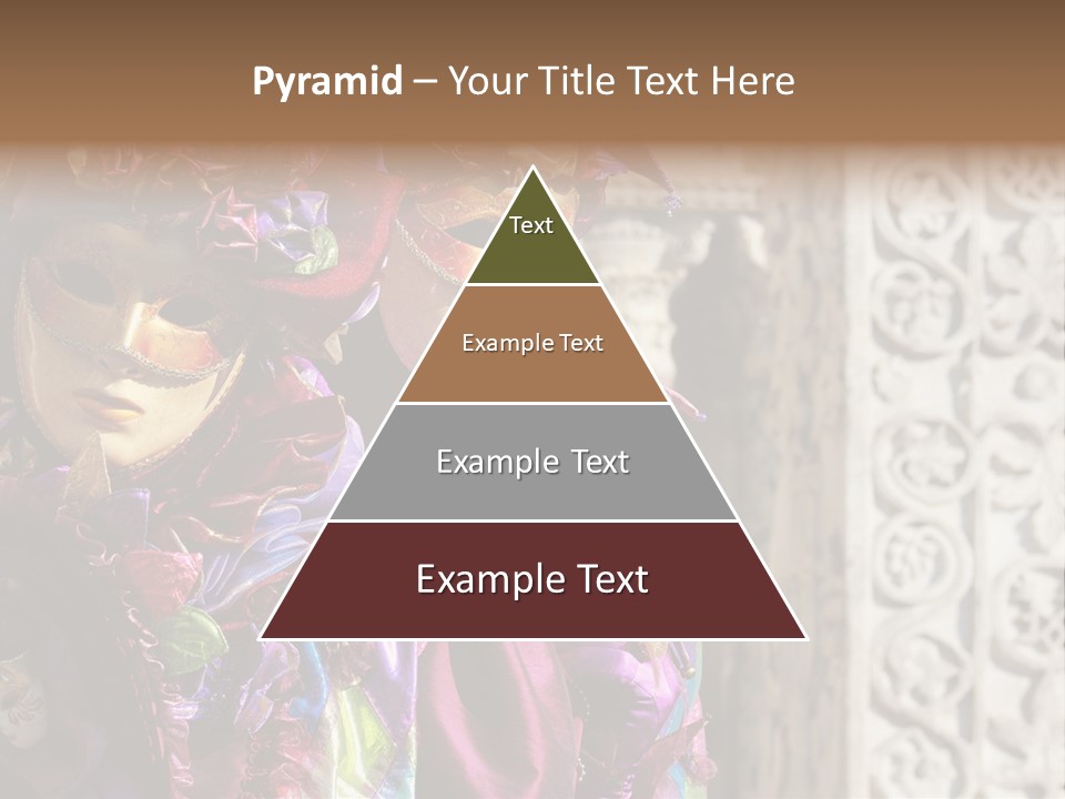 A Couple Of People That Are Wearing Masks PowerPoint Template