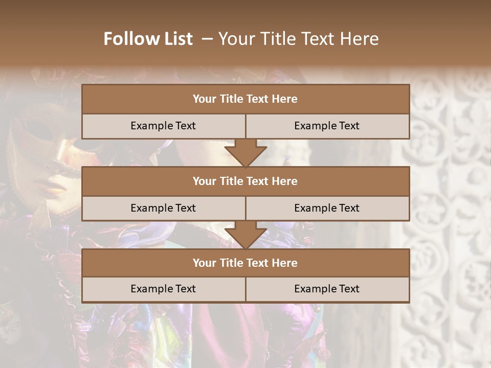 A Couple Of People That Are Wearing Masks PowerPoint Template