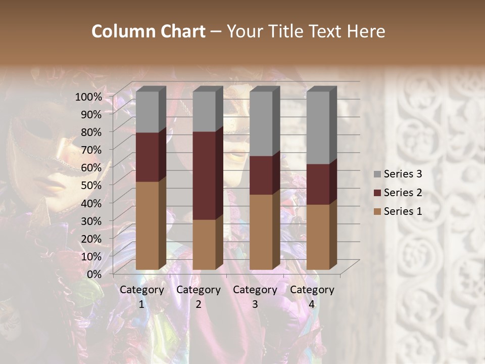 A Couple Of People That Are Wearing Masks PowerPoint Template