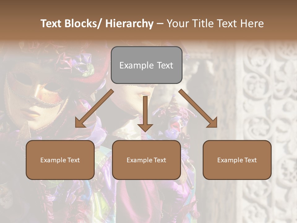 A Couple Of People That Are Wearing Masks PowerPoint Template