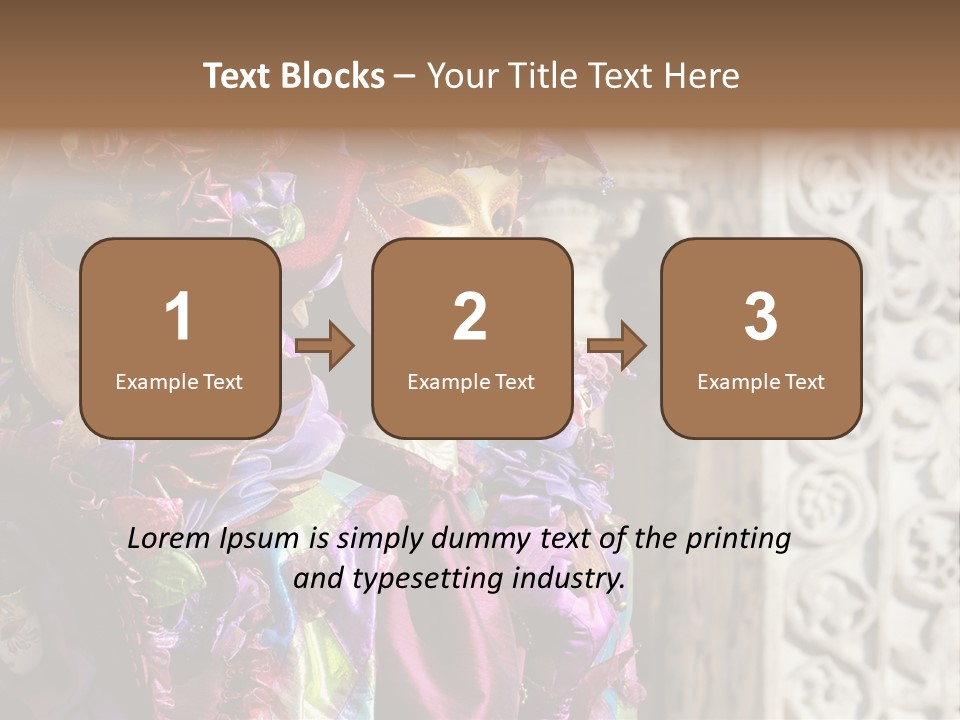 A Couple Of People That Are Wearing Masks PowerPoint Template