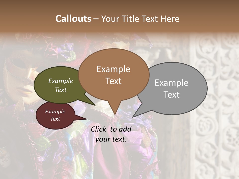 A Couple Of People That Are Wearing Masks PowerPoint Template