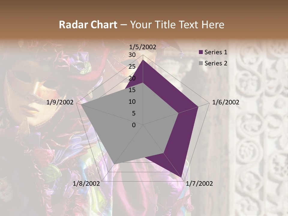 A Couple Of People That Are Wearing Masks PowerPoint Template