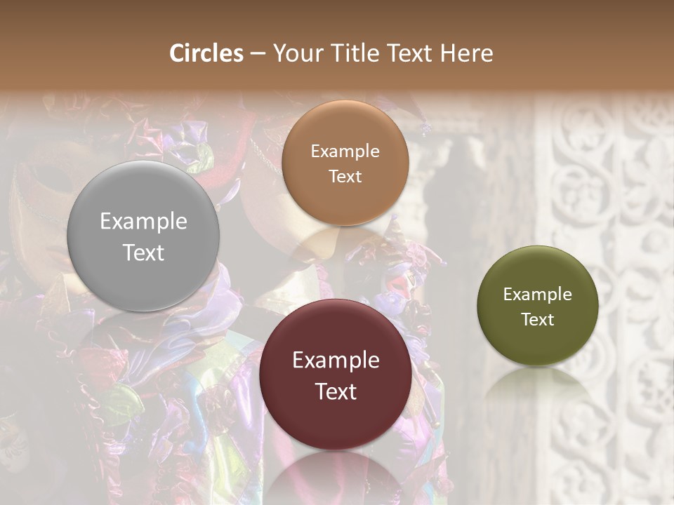 A Couple Of People That Are Wearing Masks PowerPoint Template