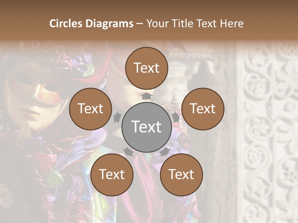 A Couple Of People That Are Wearing Masks PowerPoint Template