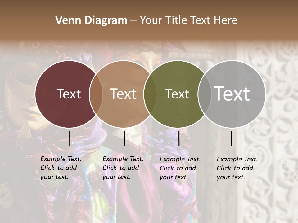 A Couple Of People That Are Wearing Masks PowerPoint Template