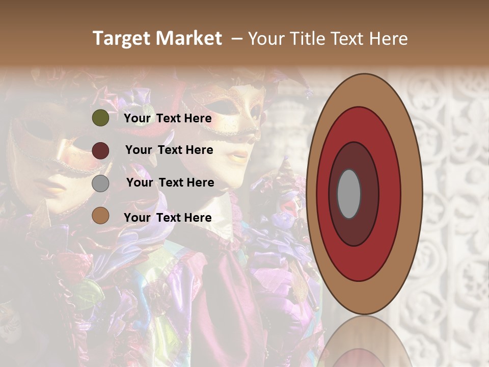 A Couple Of People That Are Wearing Masks PowerPoint Template