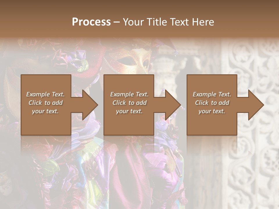 A Couple Of People That Are Wearing Masks PowerPoint Template