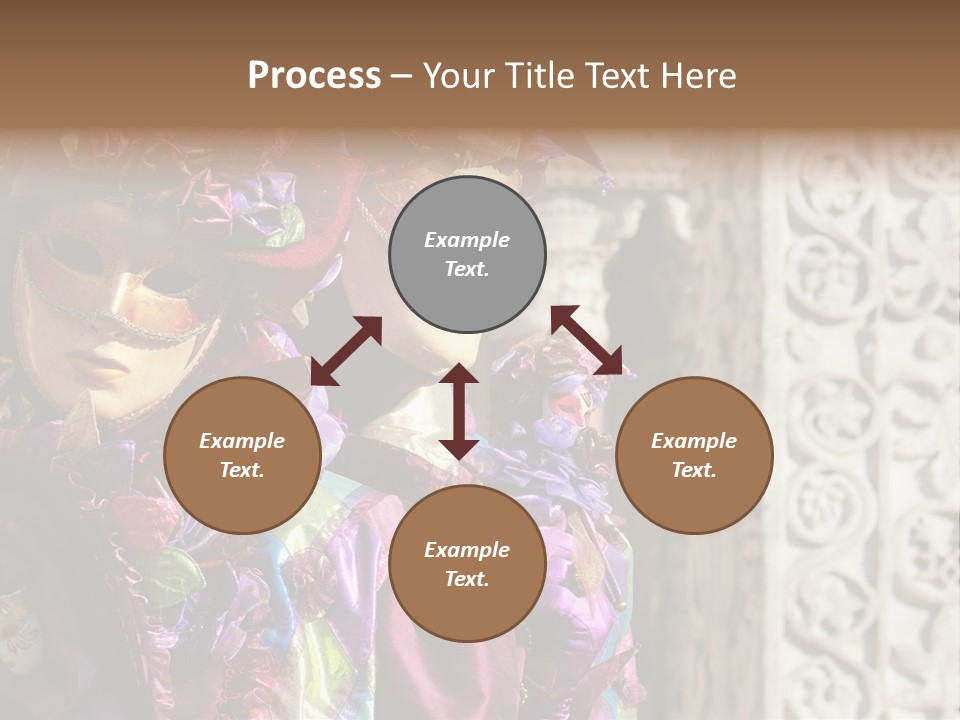 A Couple Of People That Are Wearing Masks PowerPoint Template