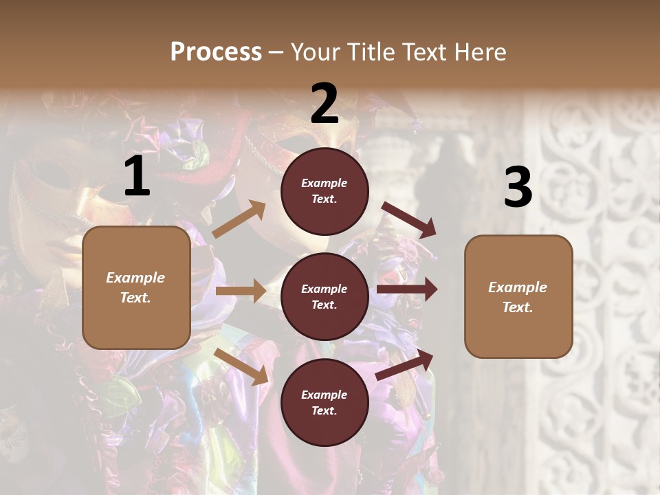 A Couple Of People That Are Wearing Masks PowerPoint Template