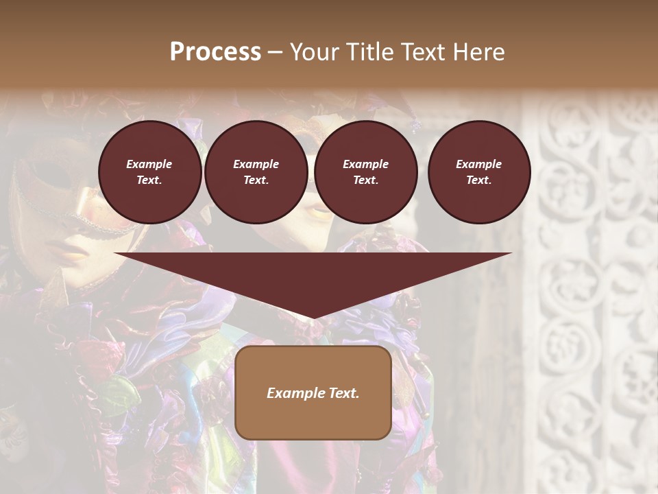 A Couple Of People That Are Wearing Masks PowerPoint Template