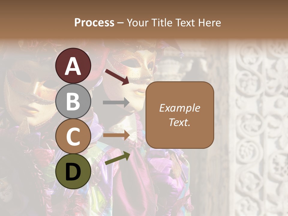 A Couple Of People That Are Wearing Masks PowerPoint Template