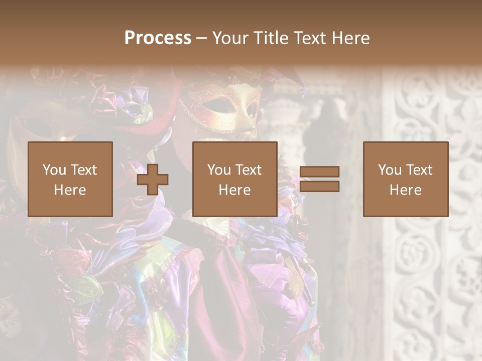 A Couple Of People That Are Wearing Masks PowerPoint Template