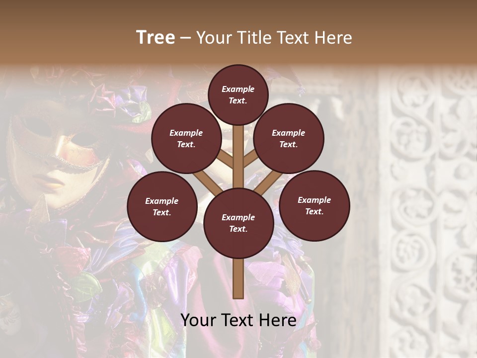 A Couple Of People That Are Wearing Masks PowerPoint Template