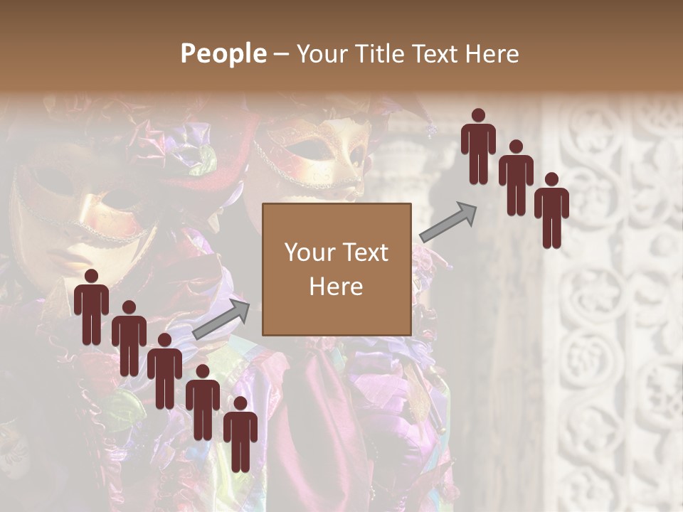 A Couple Of People That Are Wearing Masks PowerPoint Template