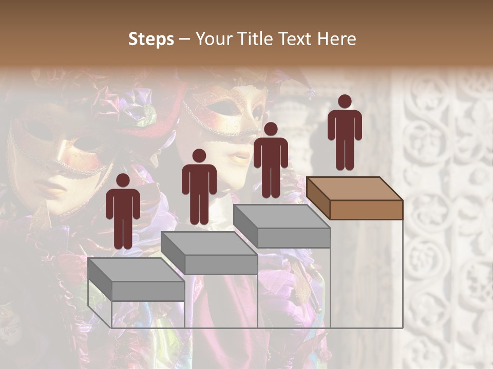 A Couple Of People That Are Wearing Masks PowerPoint Template