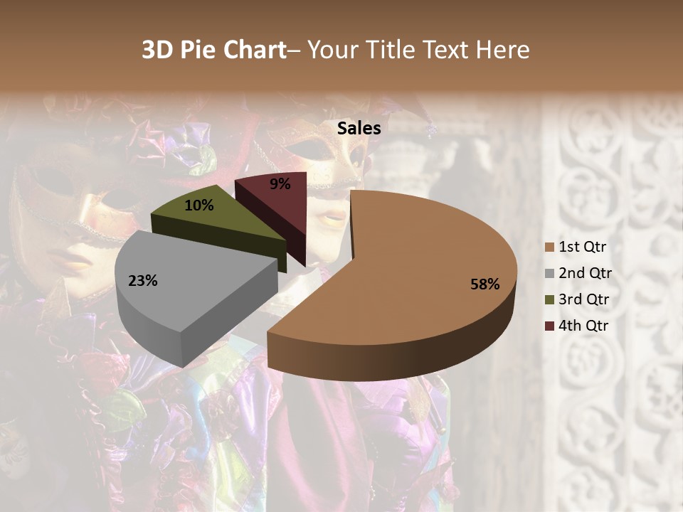 A Couple Of People That Are Wearing Masks PowerPoint Template