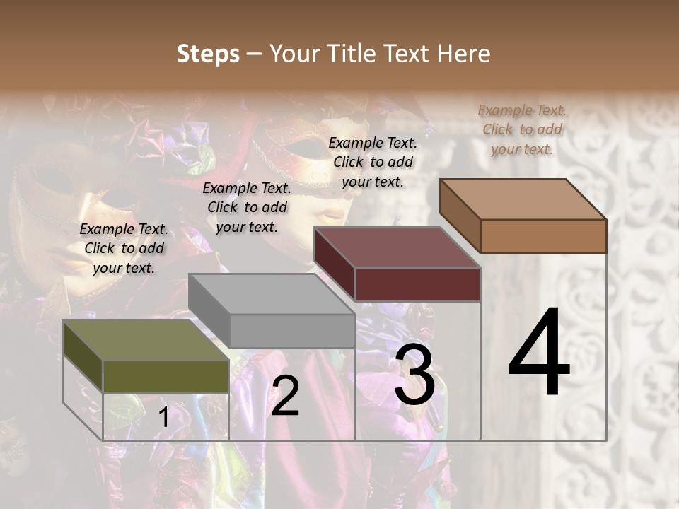 A Couple Of People That Are Wearing Masks PowerPoint Template