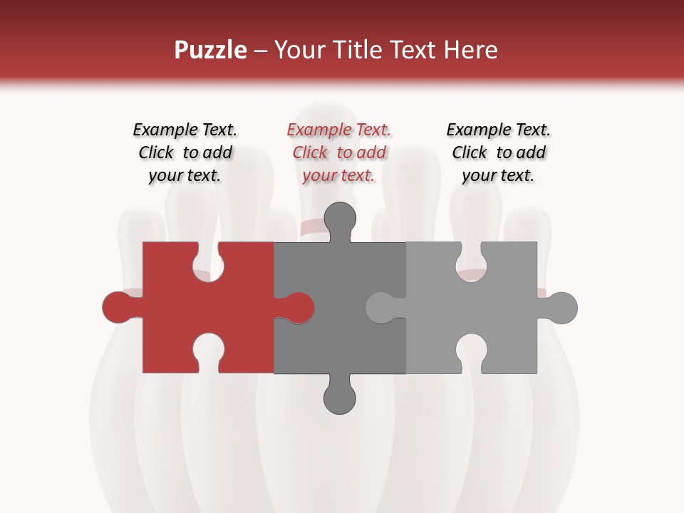 Strike Equipment Ninepins PowerPoint Template