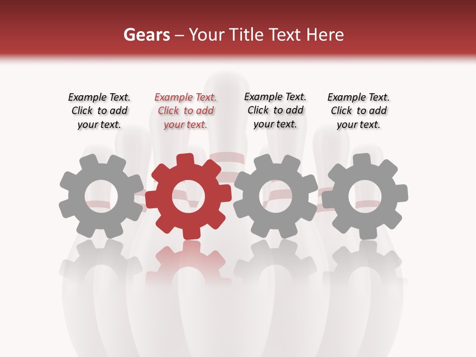 Strike Equipment Ninepins PowerPoint Template