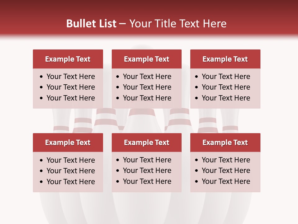 Strike Equipment Ninepins PowerPoint Template