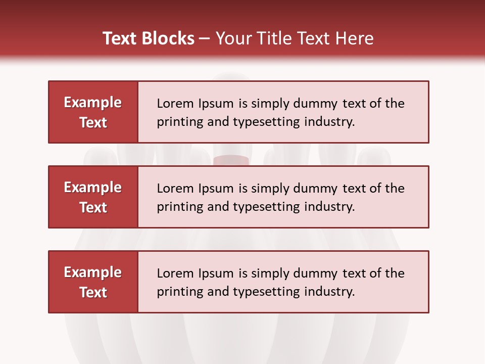Strike Equipment Ninepins PowerPoint Template