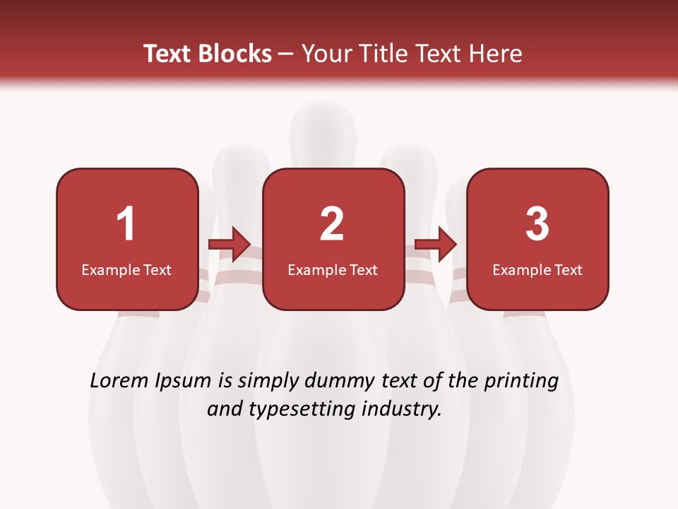 Strike Equipment Ninepins PowerPoint Template