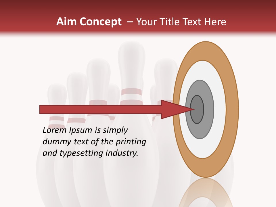 Strike Equipment Ninepins PowerPoint Template