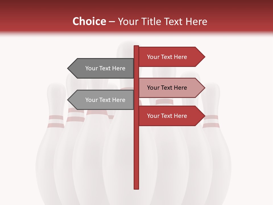 Strike Equipment Ninepins PowerPoint Template