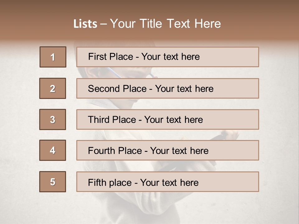 A Young Boy Wearing Glasses Holding A Tablet PowerPoint Template