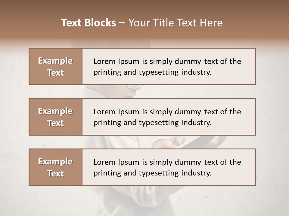 A Young Boy Wearing Glasses Holding A Tablet PowerPoint Template