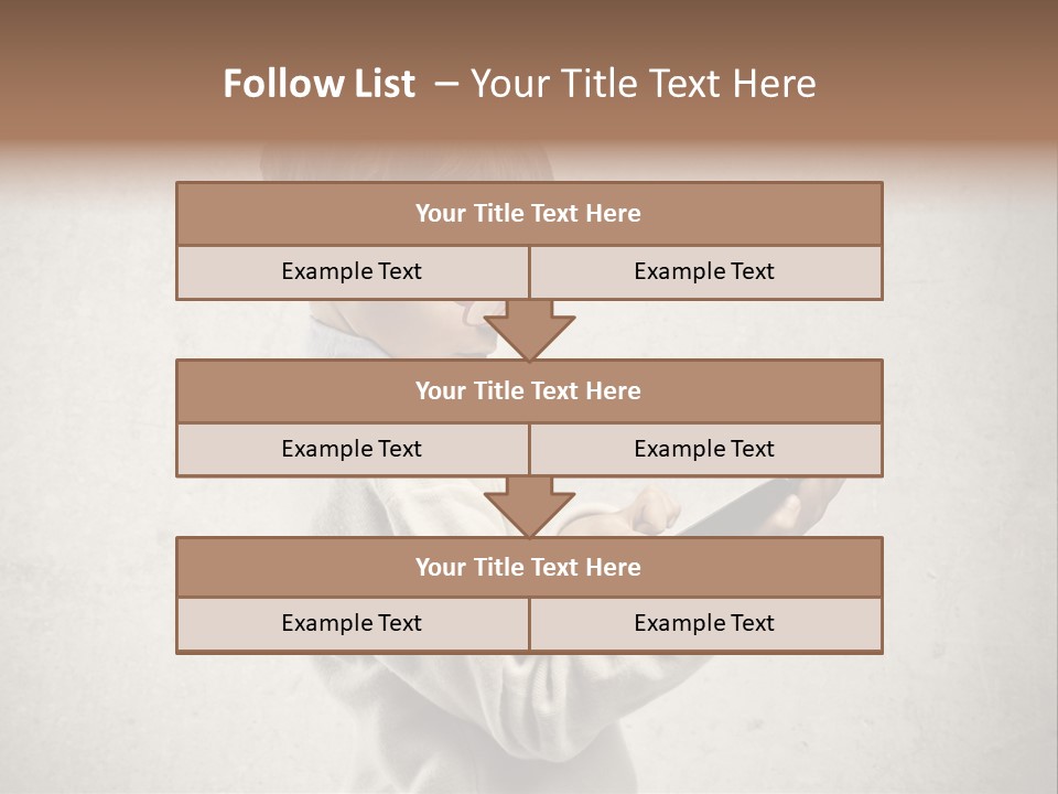 A Young Boy Wearing Glasses Holding A Tablet PowerPoint Template