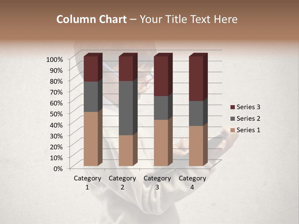 A Young Boy Wearing Glasses Holding A Tablet PowerPoint Template