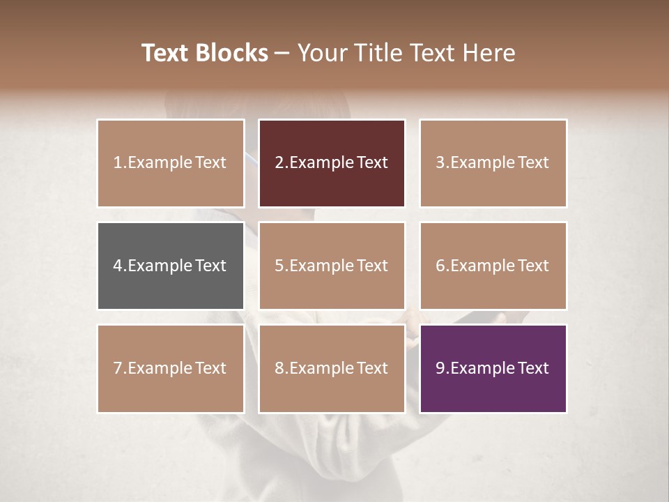 A Young Boy Wearing Glasses Holding A Tablet PowerPoint Template