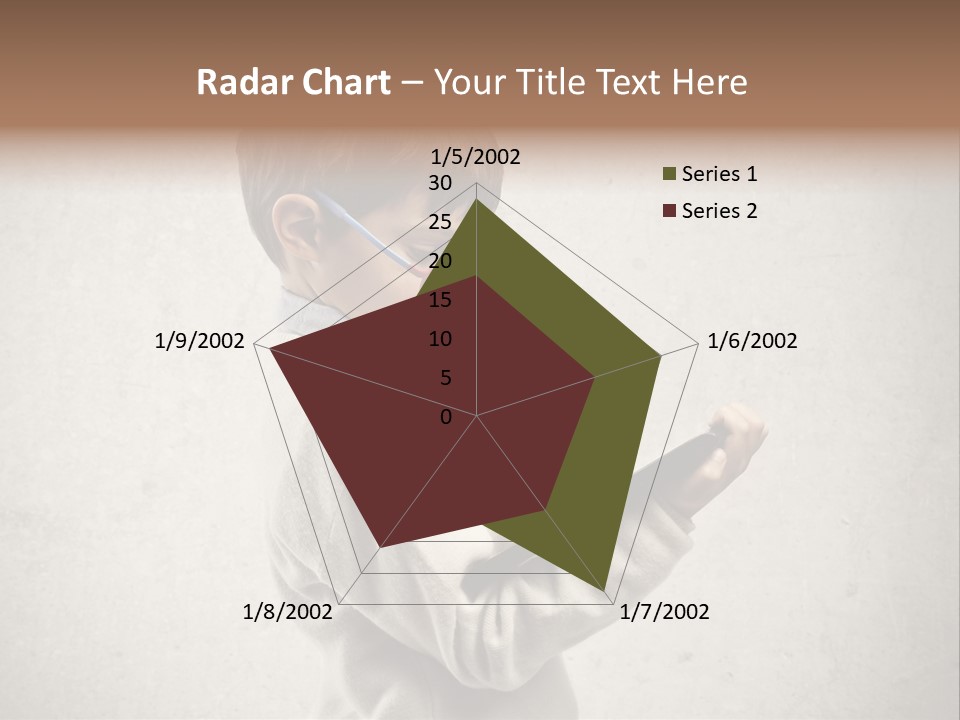 A Young Boy Wearing Glasses Holding A Tablet PowerPoint Template