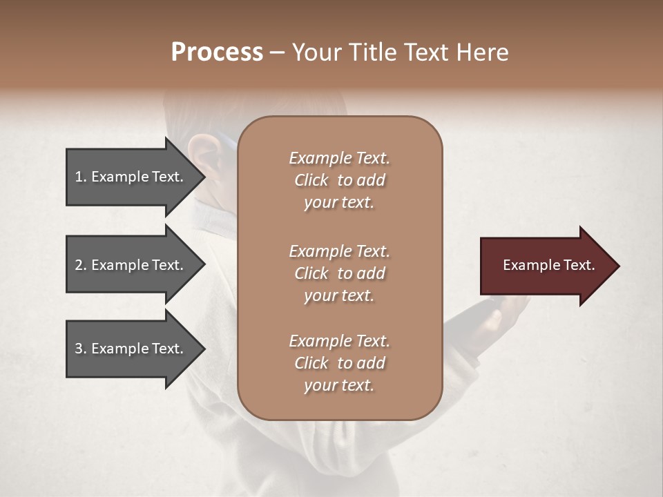 A Young Boy Wearing Glasses Holding A Tablet PowerPoint Template
