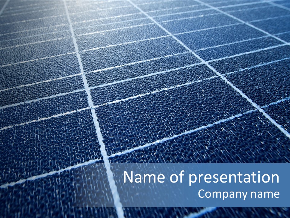 Energy Renewable Energy Solar Panel PowerPoint Template