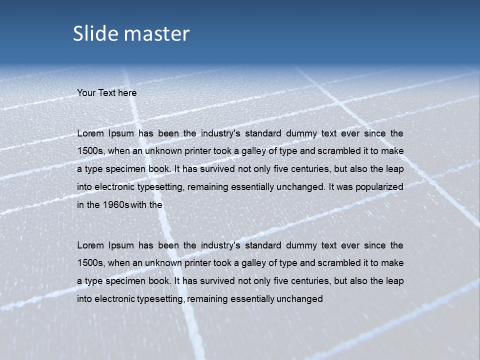 Energy Renewable Energy Solar Panel PowerPoint Template