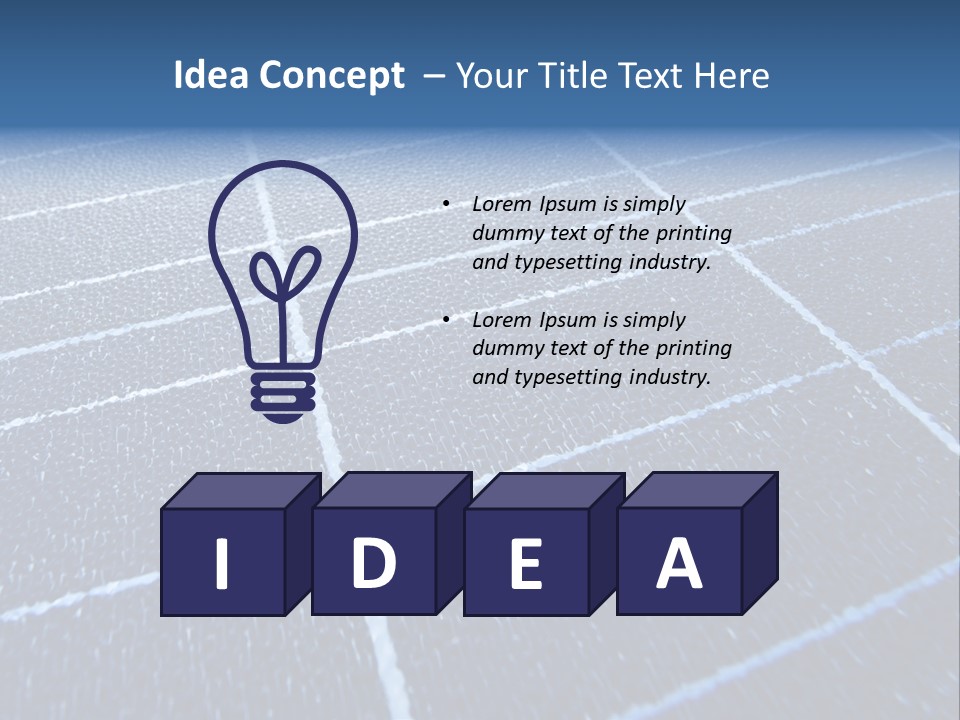 Energy Renewable Energy Solar Panel PowerPoint Template