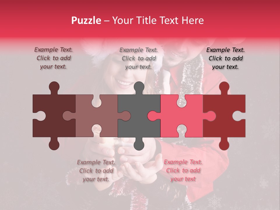 Christmastime Family Snow PowerPoint Template