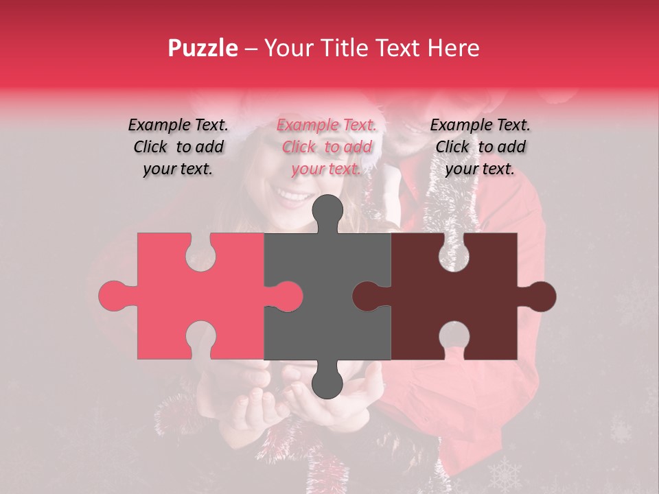 Christmastime Family Snow PowerPoint Template