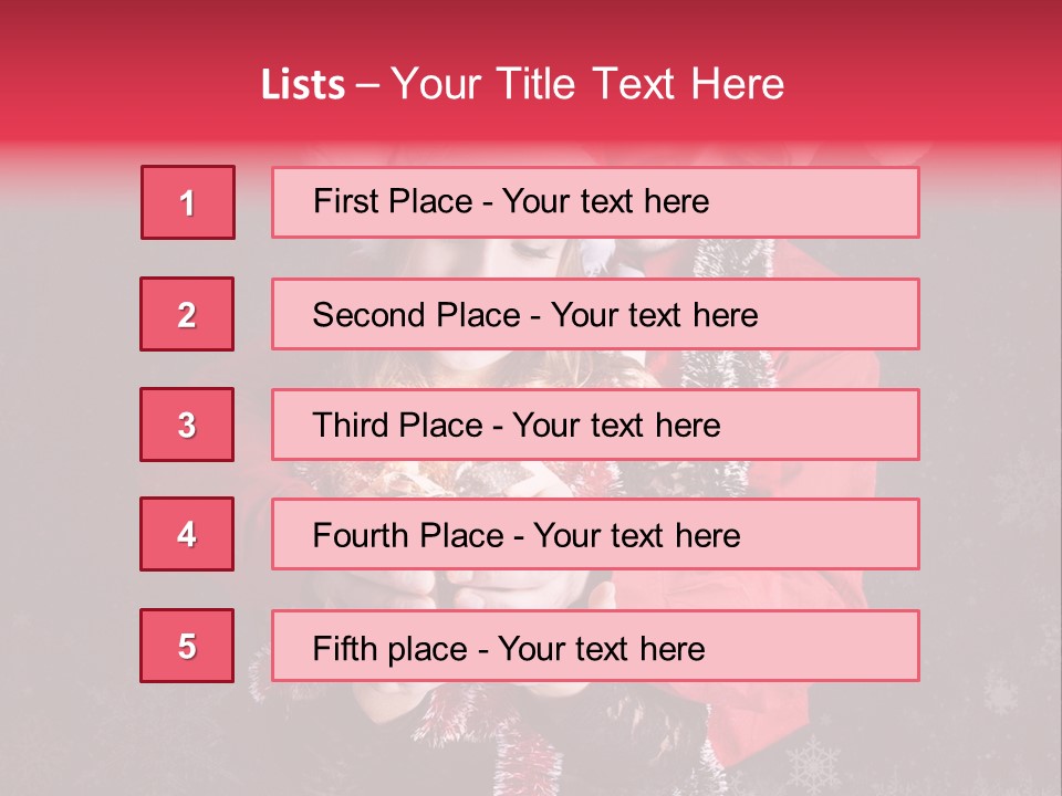 Christmastime Family Snow PowerPoint Template